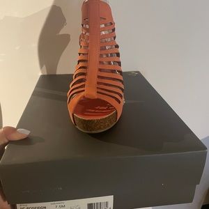 VINCE Camuto Gladitors Strappy boots Peeptoe